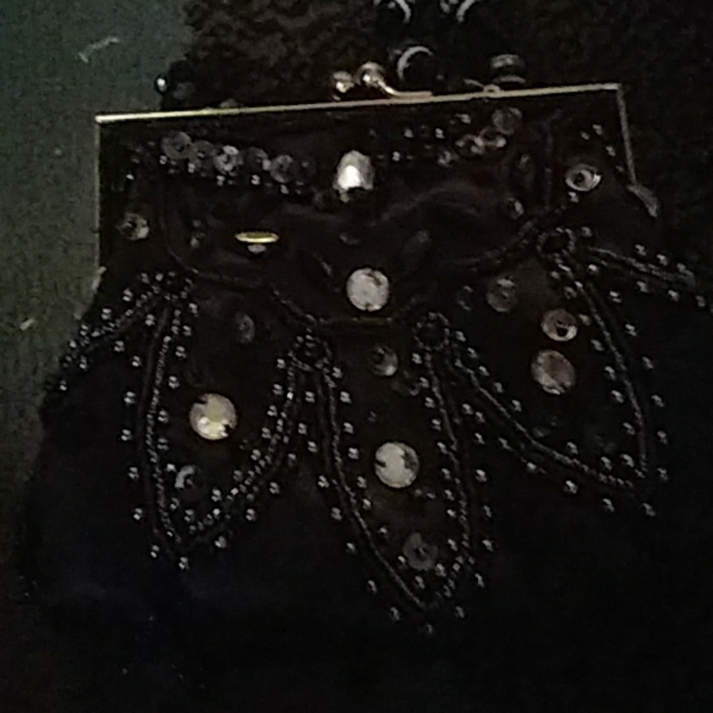 Black bag with gems